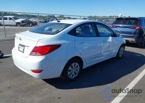 2016 Hyundai Accent Se z USA, uszkodzony, nr VIN KMHCT4AE7GU077758